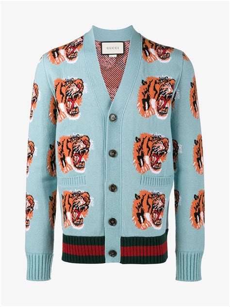 tiger cardigan gucci|gucci tiger clutch.